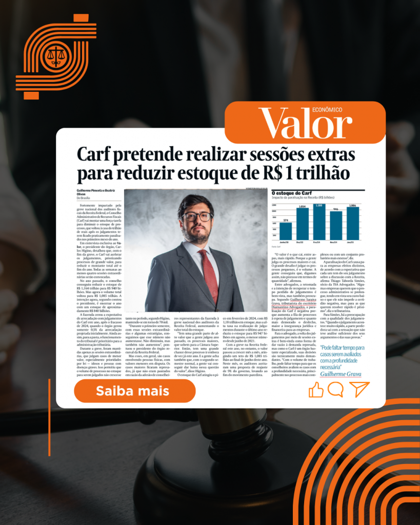 Carf pretende realizar sessões extras para reduzir estoque de R$ 1 trilhão